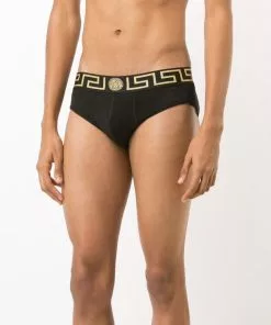 Versace Greca stretch briefs pack of two