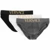 Versace Pack of three logo waistband briefs 2 Versace pack of three logo waistband briefs