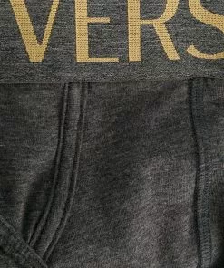 Versace pack of three logo waistband briefs