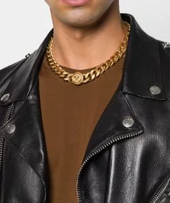 Versace Medusa chainlink necklace