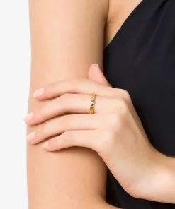 Versace Greek Key band ring