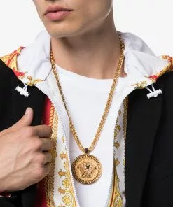 Versace Medusa medallion necklace