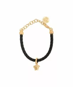 Versace braided Medusa charm bracelet