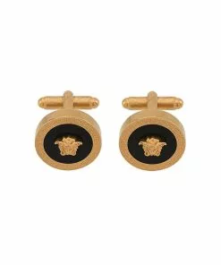 Versace resin Medusa cufflinks