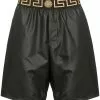 Versace logo waistband swim shorts