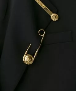 Versace tailored long-length blazer