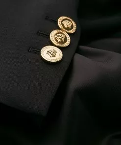 Versace tailored long-length blazer