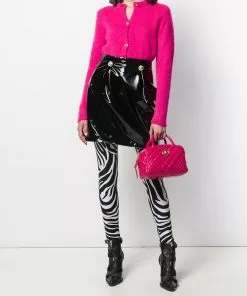 Versace embossed-buttons mini skirt