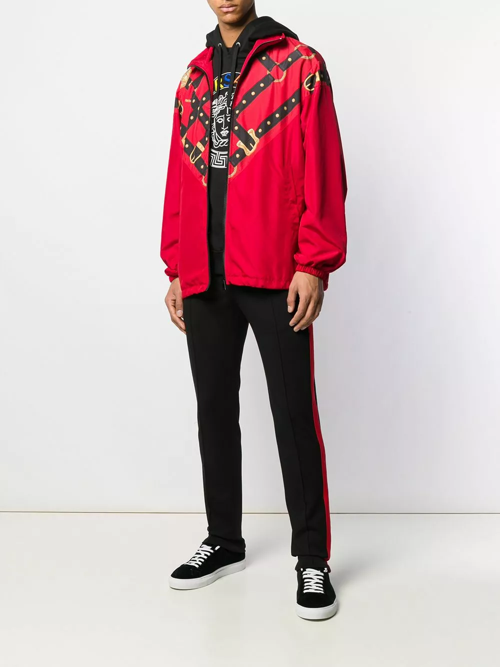 Versace Contrast piped track pants 4 Versace contrast piped track pants