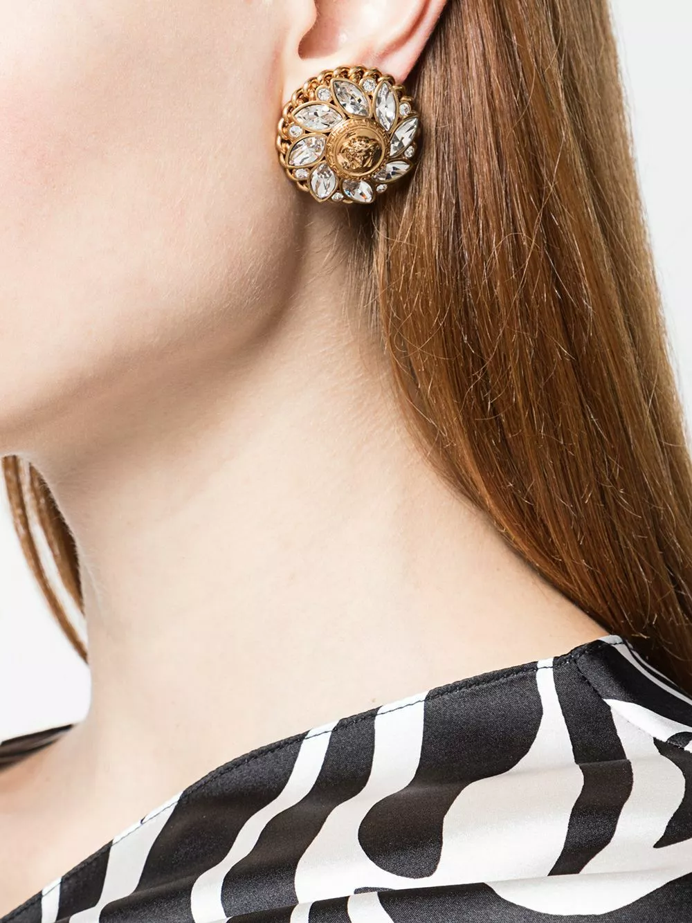 Versace Medusa gemstone earrings 4 Versace Medusa gemstone earrings