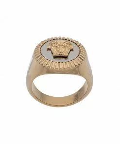 Versace Medusa charm ring