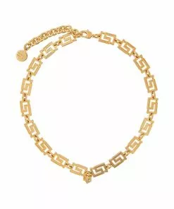 Versace greca chain necklace