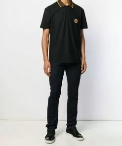 Versace slim-fit contrast stitch jeans