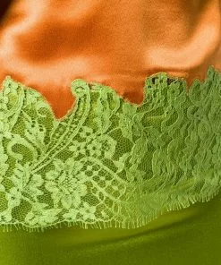 Versace lace-trimmed cami top