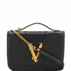 Versace logo leaf shoulder bag