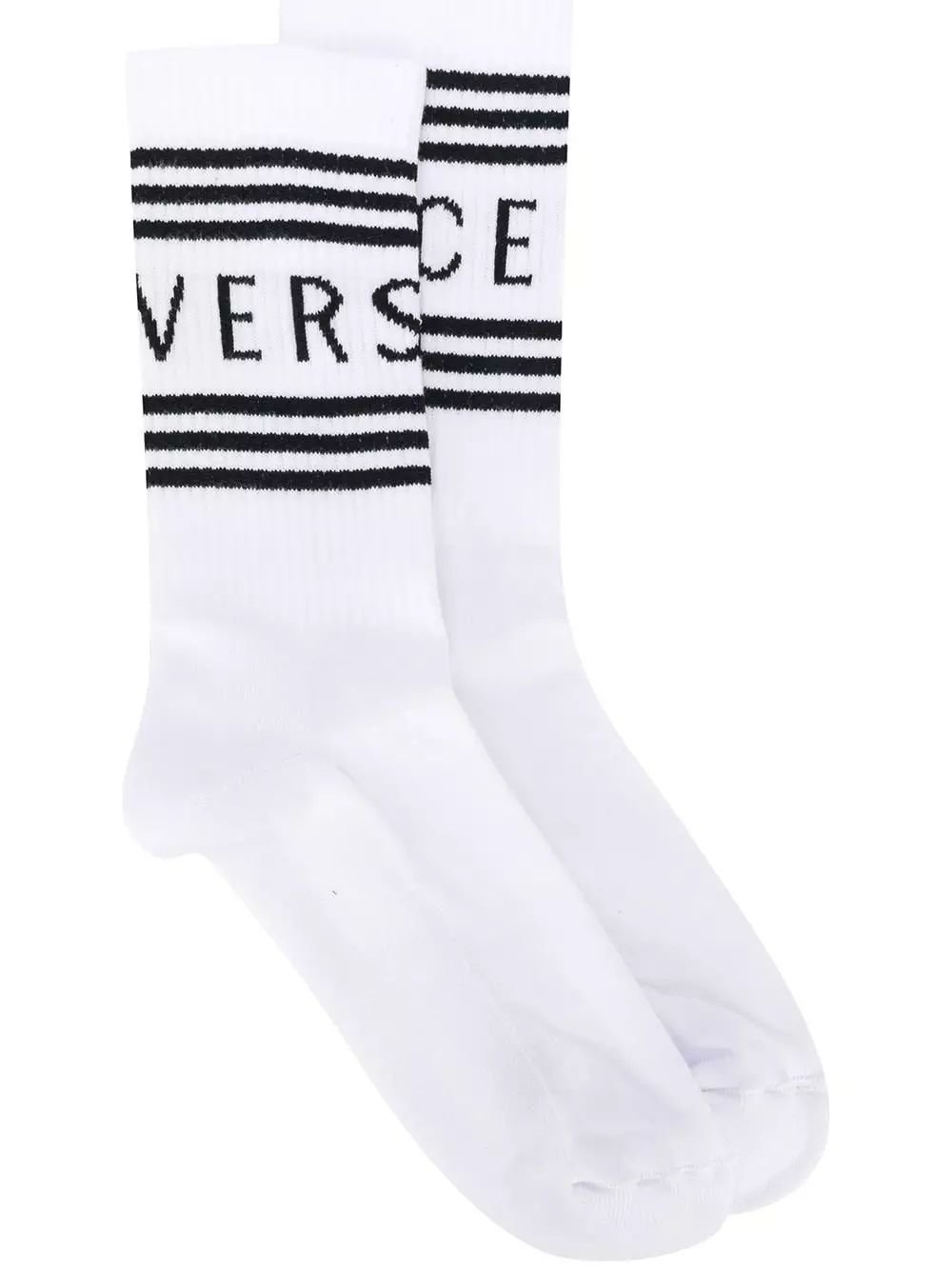 Versace Intarsia knit logo socks 3 Versace intarsia knit logo socks