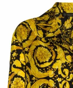 Versace Baroque-print pajama shirt