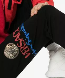 Versace logo print sweatpants
