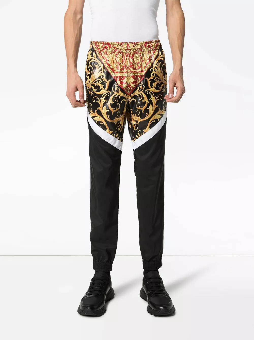 Versace Panelled Baroque print track pants 5 Versace panelled Baroque print track pants