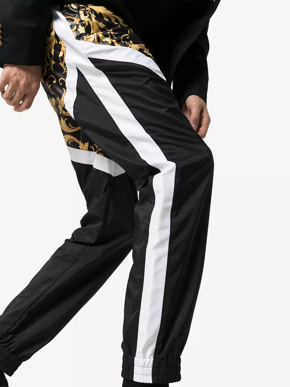 Versace Panelled Baroque print track pants 7 Versace panelled Baroque print track pants
