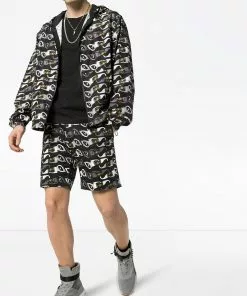 Versace hooded sunglasses-print jacket