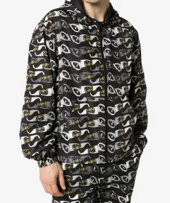 Versace hooded sunglasses-print jacket
