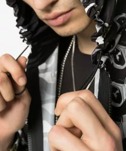 Versace hooded sunglasses-print jacket