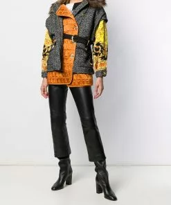 Versace patchwork oversized jacket