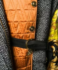 Versace patchwork oversized jacket
