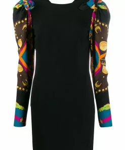 Versace scarf sleeve dress