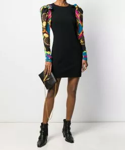 Versace scarf sleeve dress