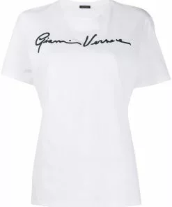 Versace embroidered logo T-shirt