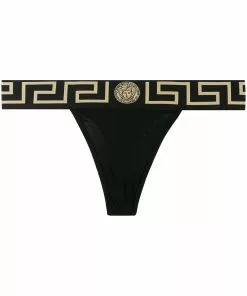 Versace Medusa Greek key thong