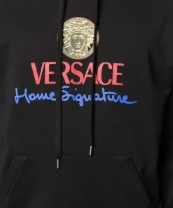 Versace Home Signature logo hoodie