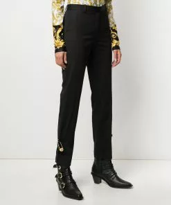 Versace Medusa safety pin trousers