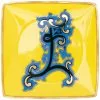 Versace Alphabet 'E' plate (11cm)