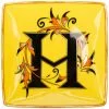 Versace Alphabet 'H' plate (11cm)
