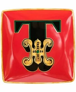 Versace Alphabet T plate (11cm)