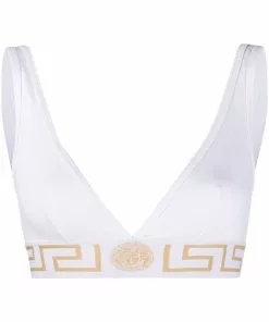 Versace Greek Key band bra