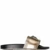 Versace Medusa head-embossed slides