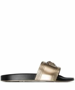 Versace Medusa head-embossed slides