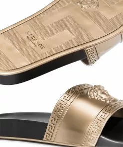 Versace Medusa head embossed slides 8 Versace Medusa head-embossed slides