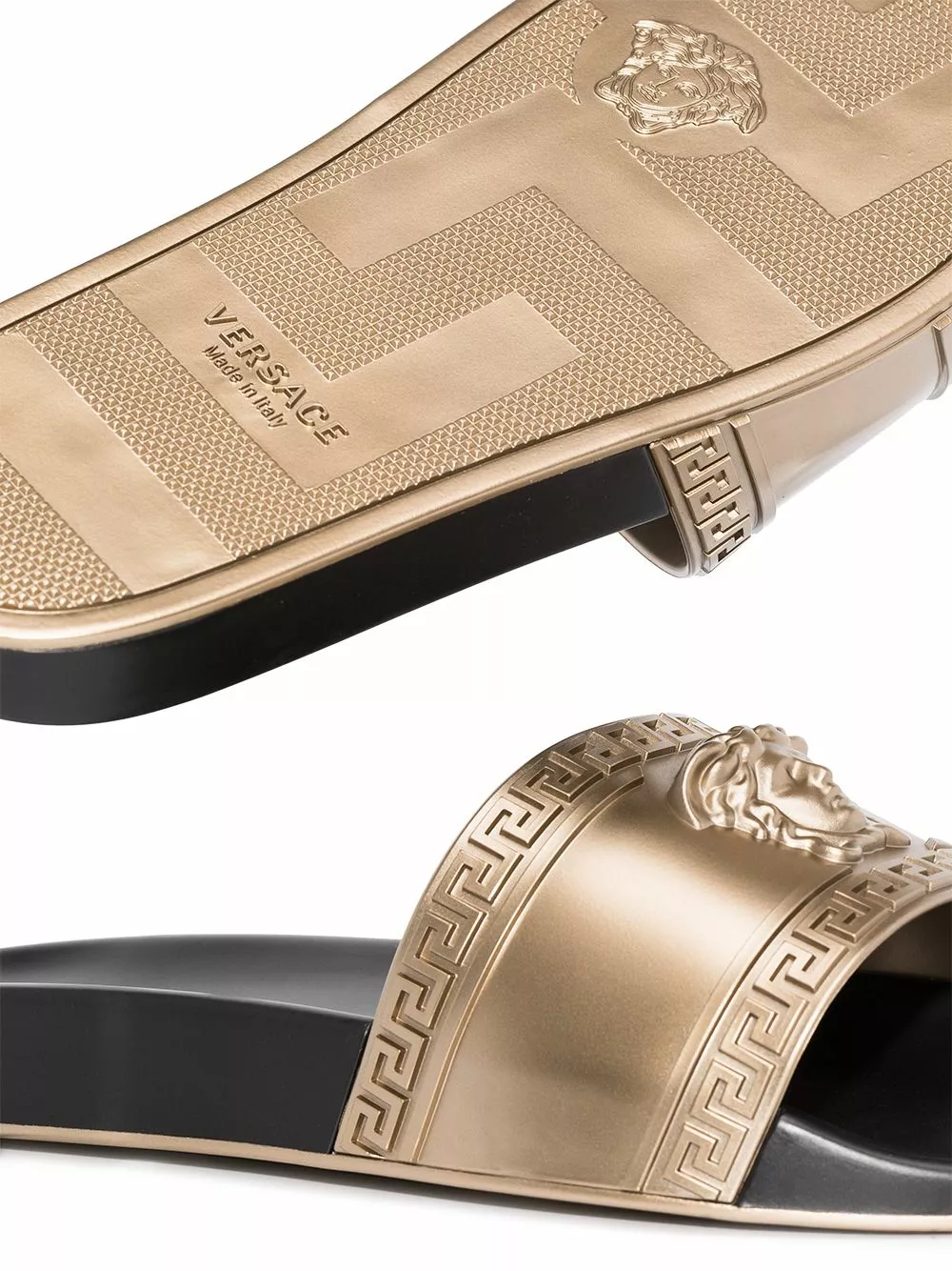 Versace Medusa head embossed slides 5 Versace Medusa head-embossed slides
