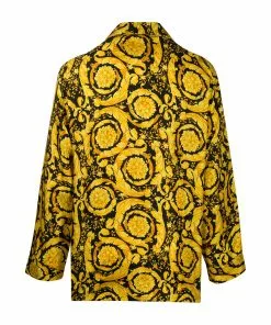Versace Barocco-print pyjama shirt