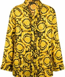 Versace Barocco-print pyjama shirt
