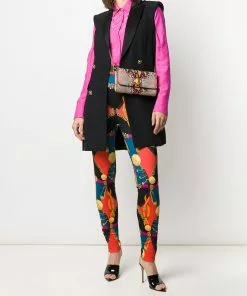 Versace double-breasted pleated waistcoat