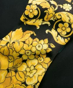 Versace rose print bikini bottoms