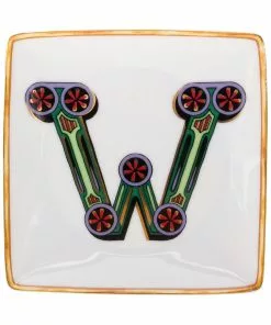 Versace Alphabet W plate (12cm)