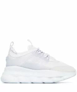Versace Chain Reaction light mesh sneakers