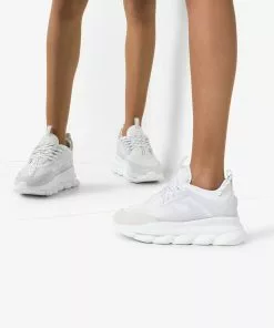 Versace Chain Reaction light mesh sneakers